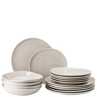 KOMBISERVICE Greige Junto 18-teilig 6 Personen  - Greige, Basics, Keramik (32/31,7/28,1cm) - Rosenthal