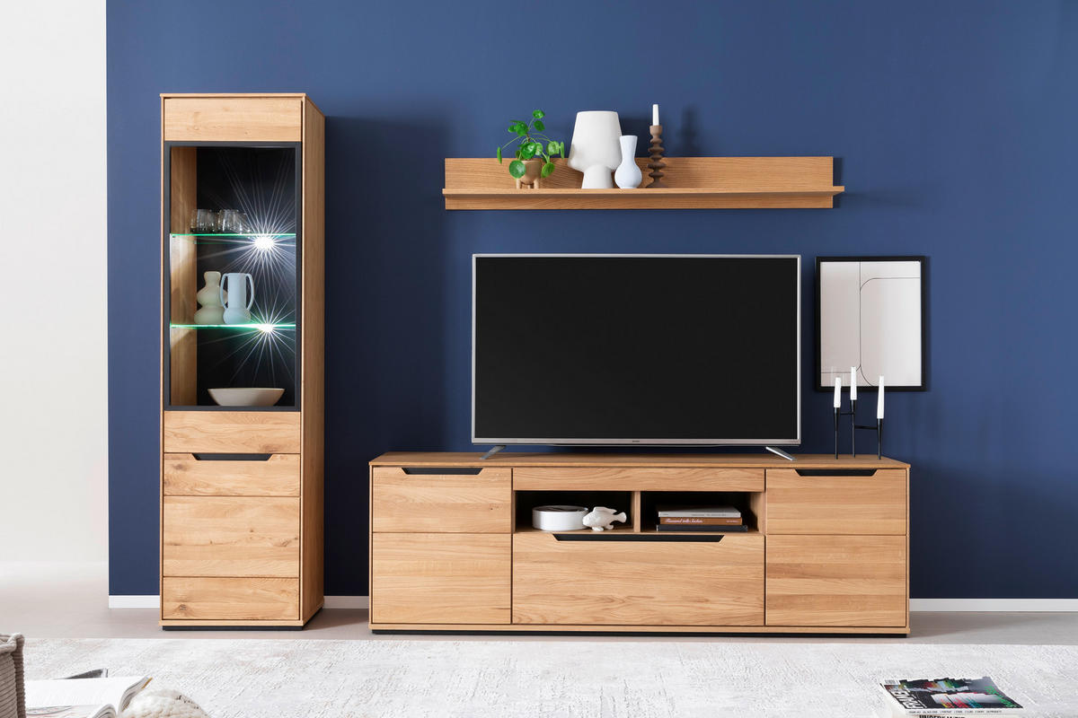 LOWBOARD Wildeiche  193/62/46 cm  - Wildeiche, Natur, Holz/Holzwerkstoff (193/62/46cm) - Linea Natura