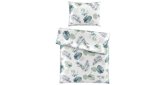 BETTWÄSCHE VERBA Satin 160/210 cm  - Blau/Grau, KONVENTIONELL, Textil (160/210cm) - Esposa