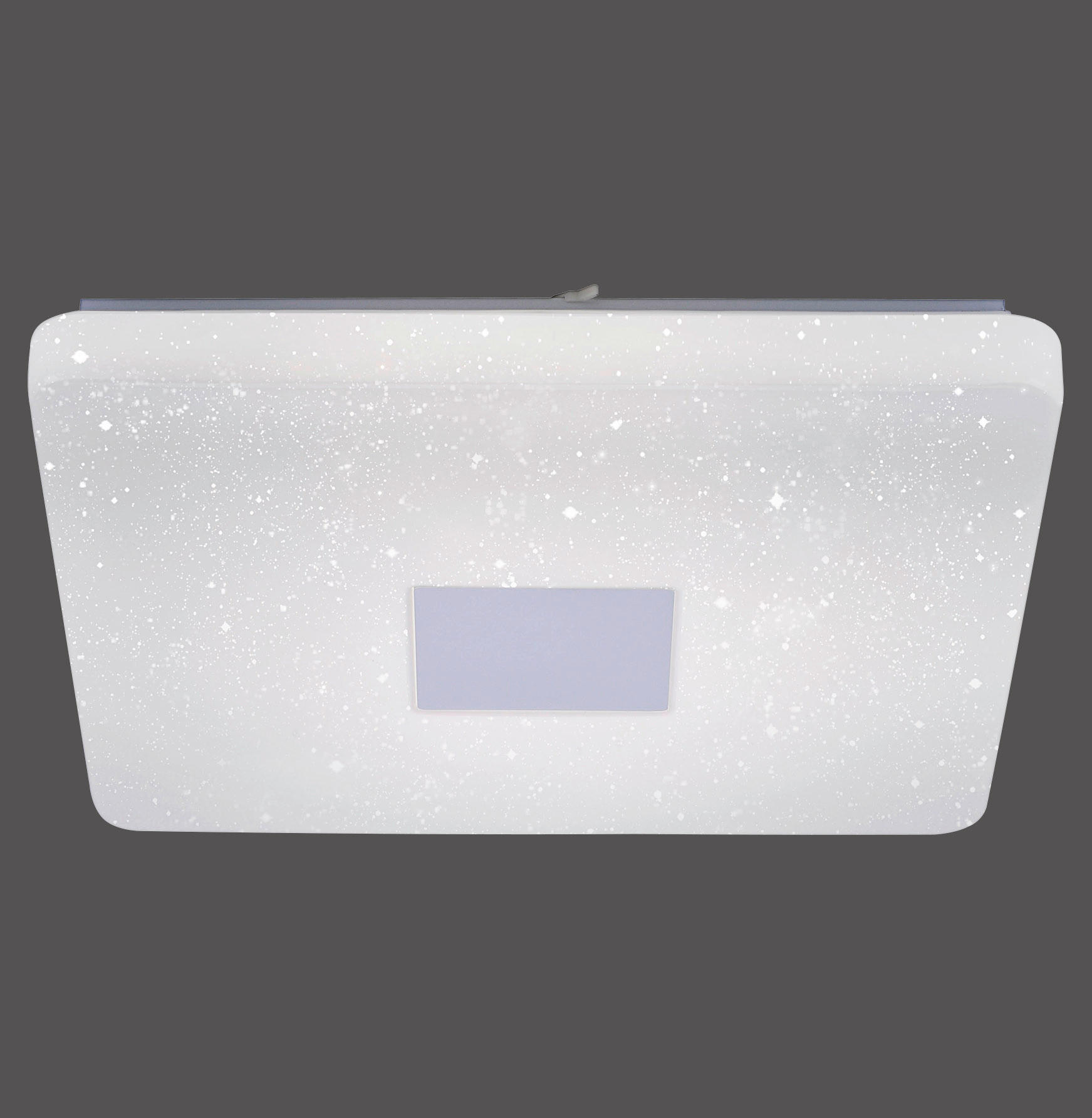 LED SVJETILJKA STROPNA  - srebrne boje, Design, metal/plastika (60/60/9,5cm)