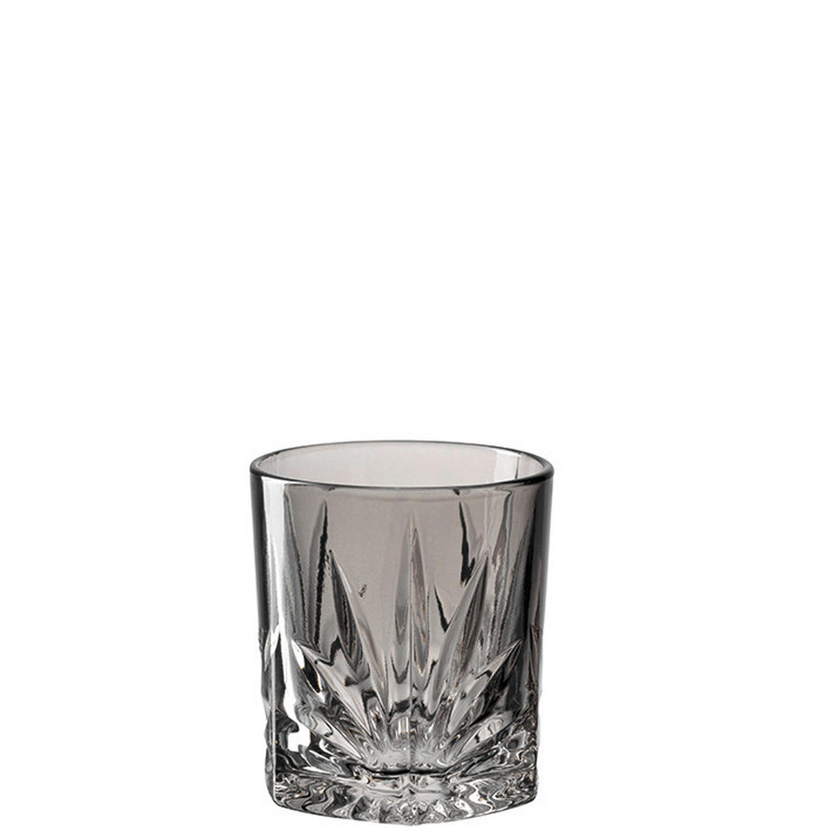WHISKY-GLÄSERSET 220 ml 4-teilig  - Grau, Basics, Glas (7,6/8,5/7,6cm) - Leonardo