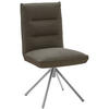 STUHL  in Flachgewebe  - Edelstahlfarben/Braun, Design, Textil/Metall (49/93/59cm) - Dieter Knoll