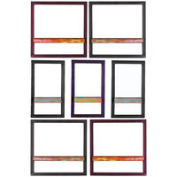WANDREGALSET 75/115/25 cm  - Multicolor/Schwarz, Design, Holz/Metall (75/115/25cm) - MID.YOU