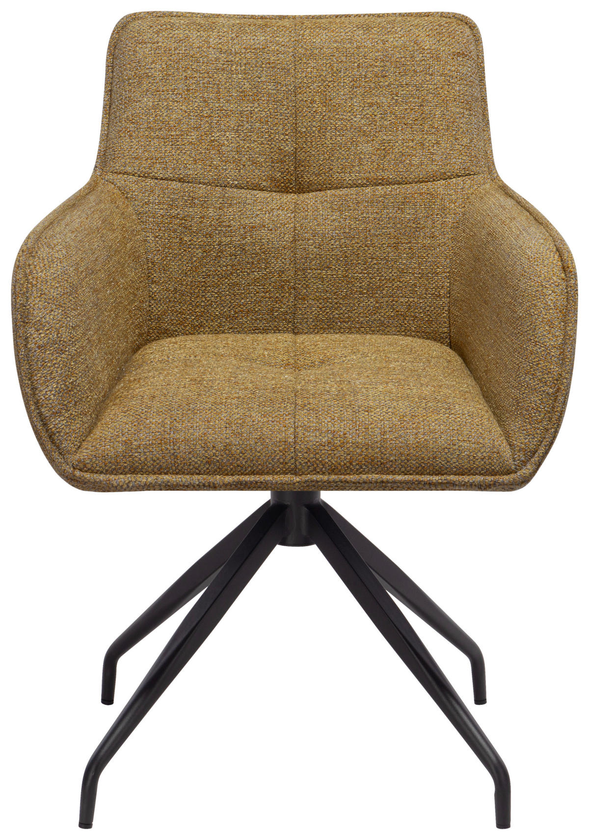 ŽIDLE S PODRUČKAMI, železo, mikrovlákno, žlutá - černá/žlutá, Design, kov/textil (63/84/62cm) - Novel