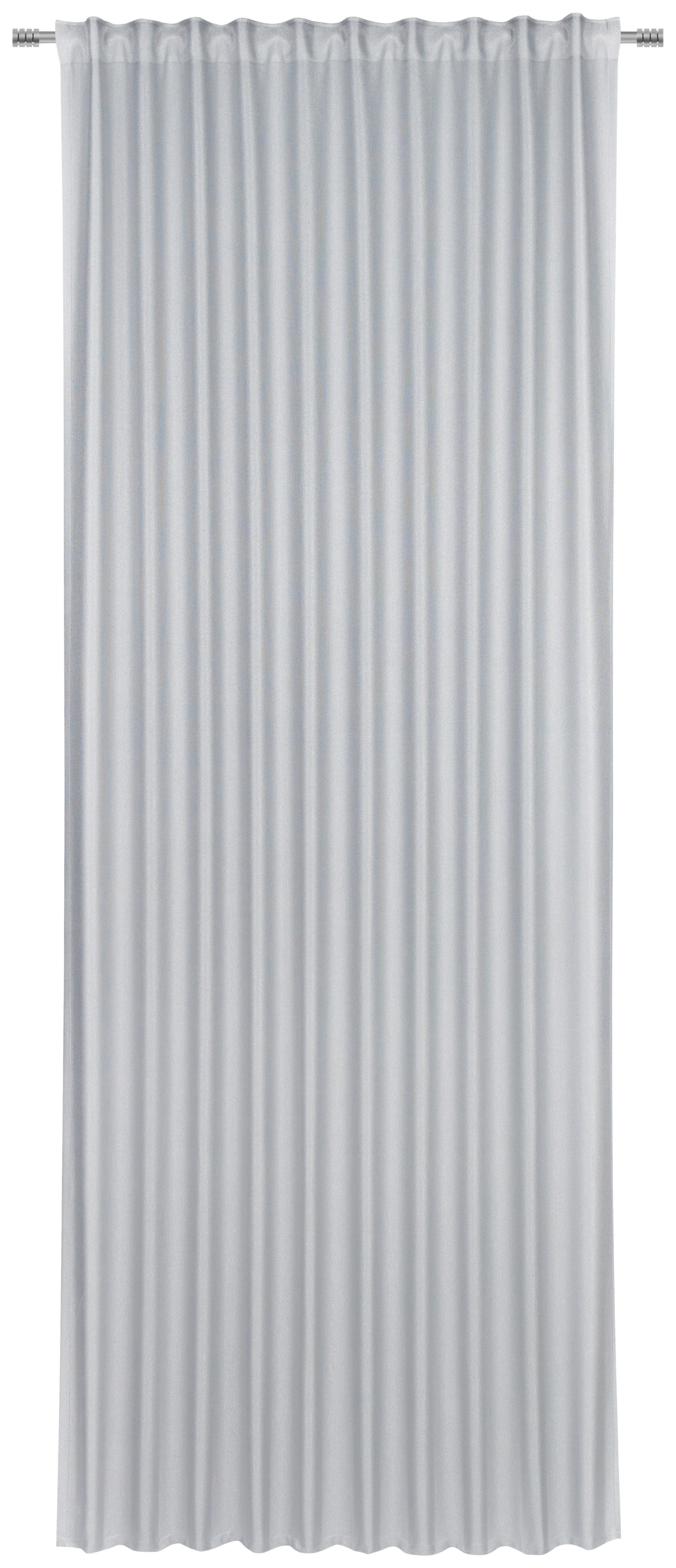 KÉSZFÜGGÖNY Részben fényzáró  - Ezüst, Konventionell, Textil (140/260cm) - Dieter Knoll