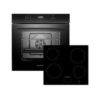 BACKOFENSET ASET7004400  - Schwarz, Trend, Glas/Metall (59,5/59,5/56,5cm) - Respekta