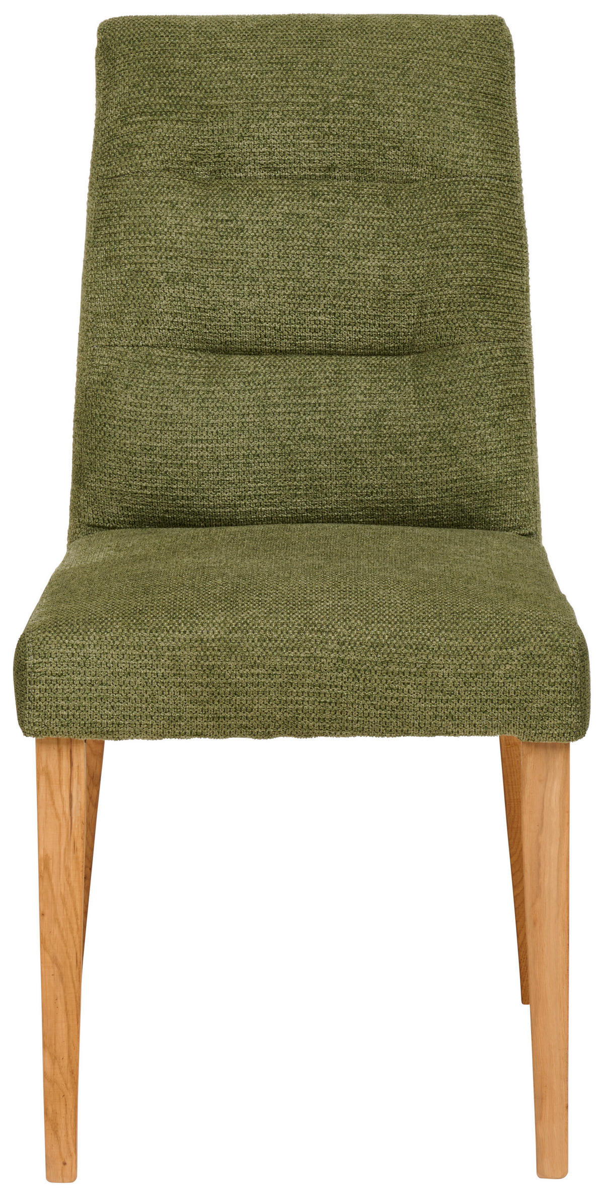 STUHL in Holz, Textil Grün, Eichefarben  - Eichefarben/Grün, KONVENTIONELL, Holz/Textil (45/91/63cm) - Carryhome