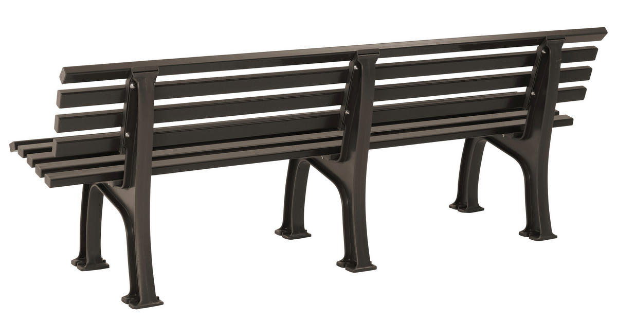 GARTENBANK 200/74/54 cm   - Braun, Basics, Kunststoff (200/74/54cm) - Modante