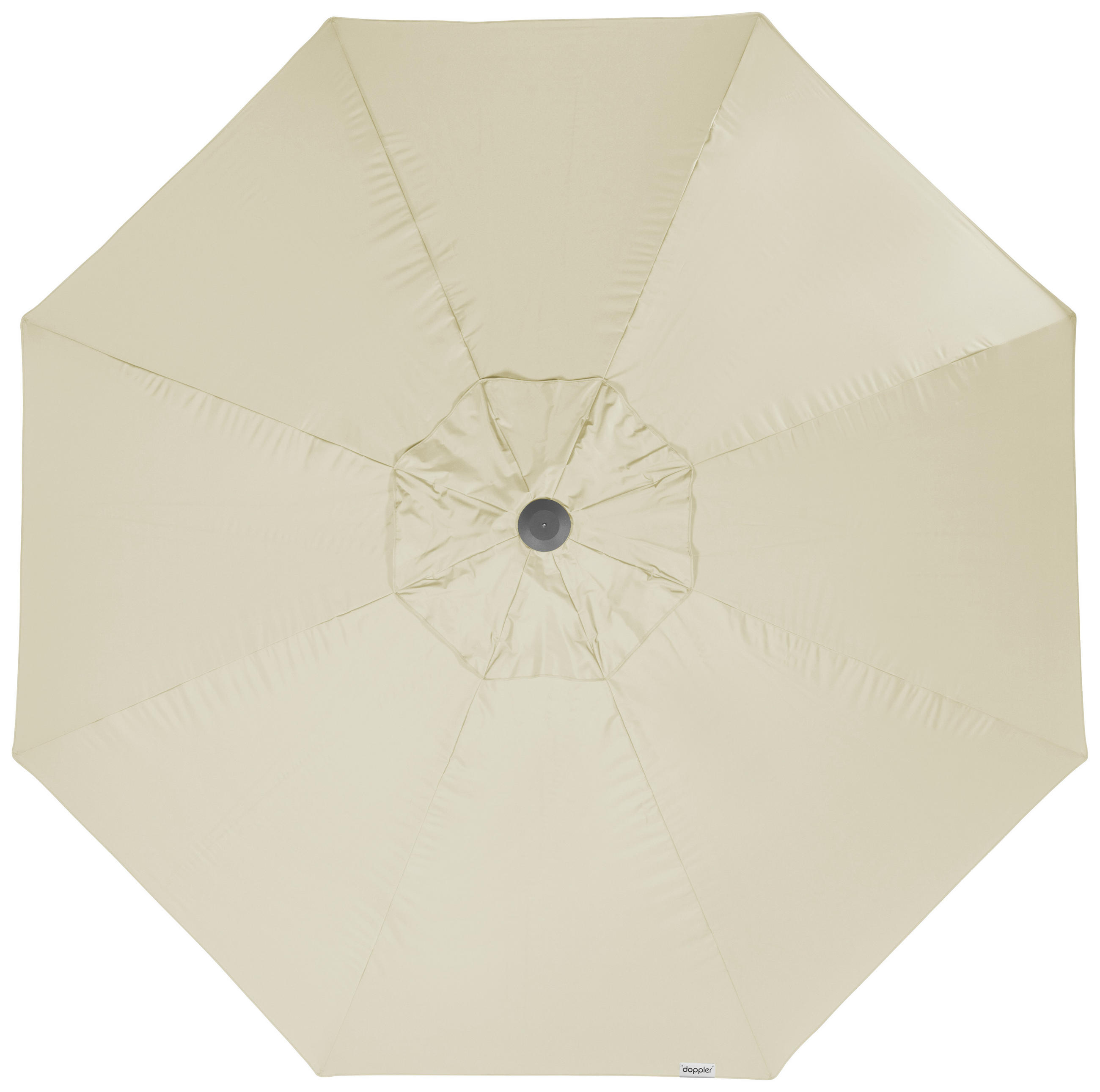 SONNENSCHIRM 400 cm Naturfarben  - Silberfarben/Naturfarben, Basics, Textil/Metall (400/400cm) - Doppler