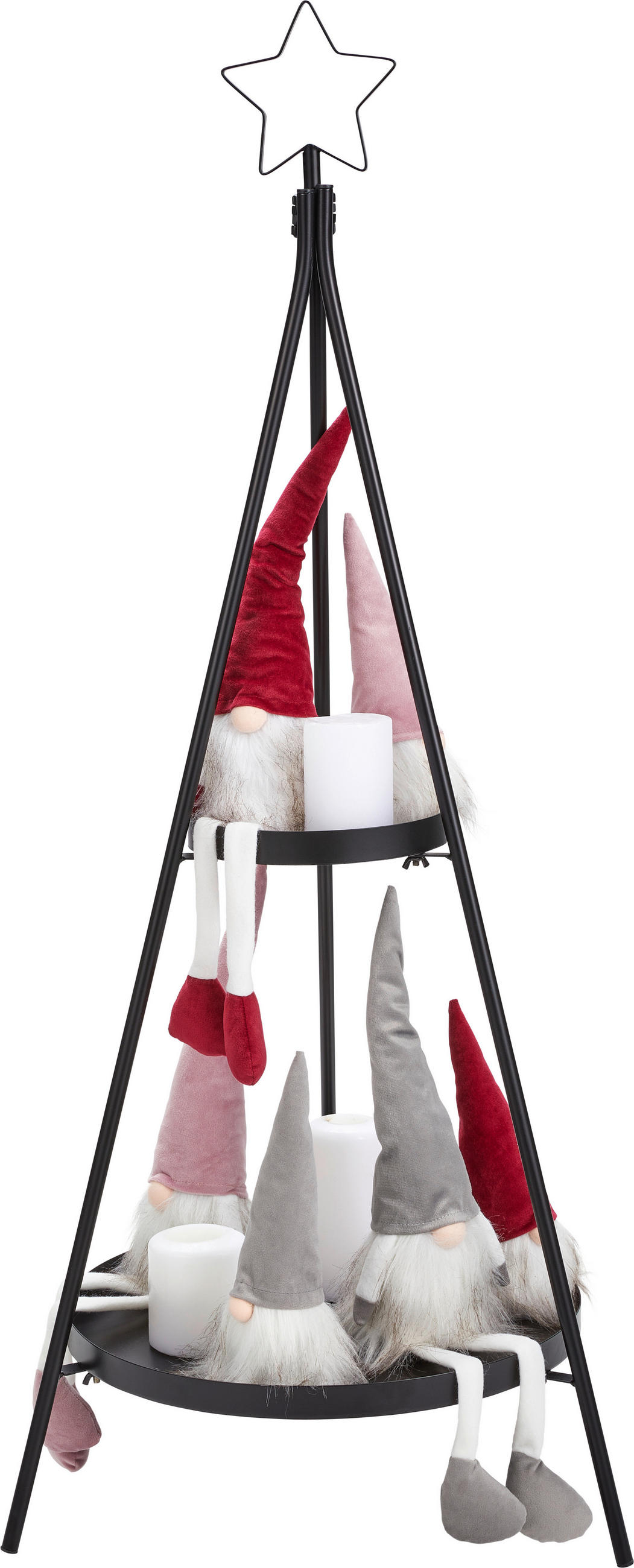 PATULJAK - pink/bijela, Lifestyle, kamen/tekstil (12/55/10cm) - X-Mas