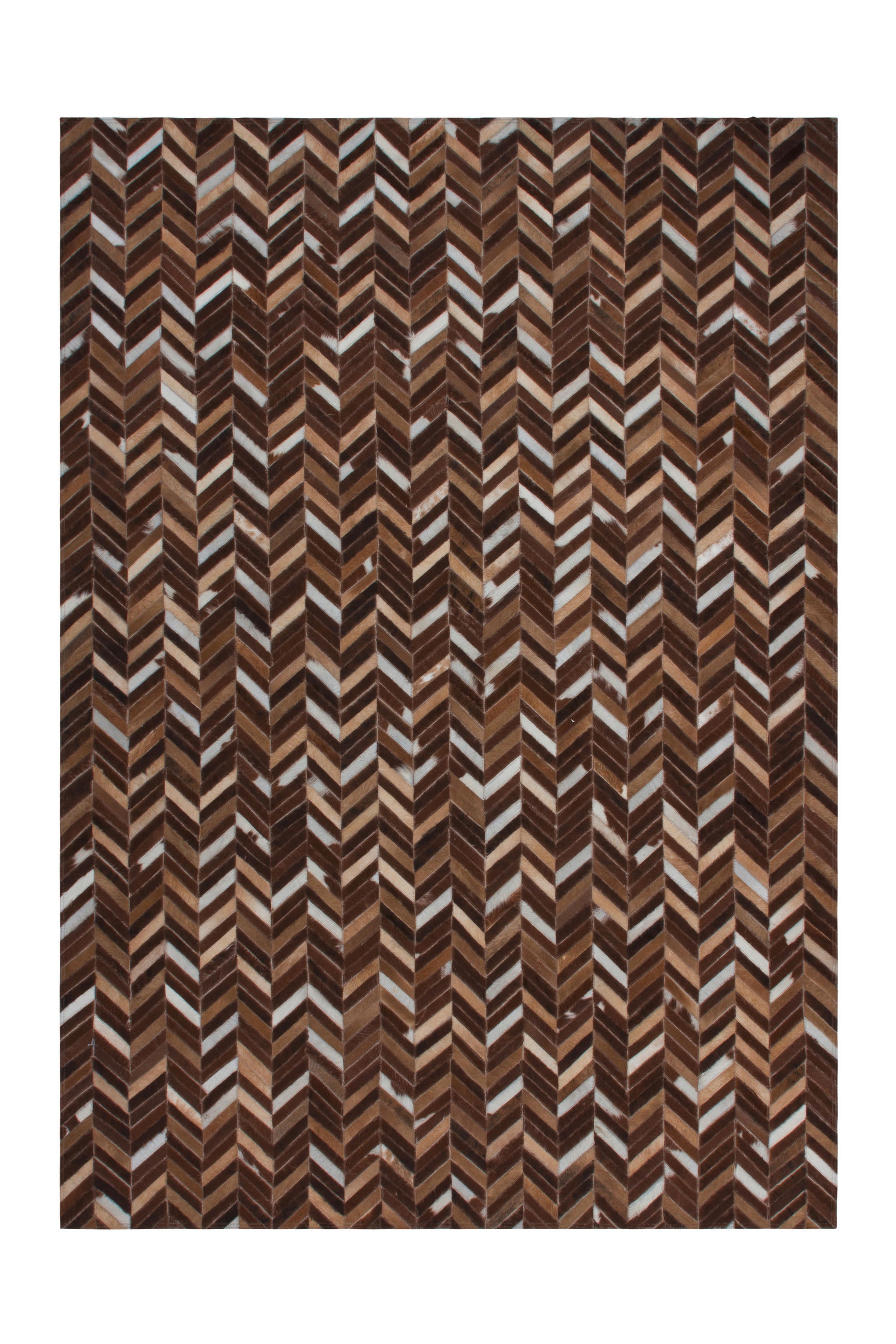 KOŽNI TEPIH 90/160 cm   bež  Patchwork  - bež, Natur, koža/tekstil (90/160cm)