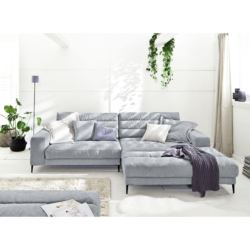 Thumbnail - Dieter Knoll Ecksofa, Hellblau, Textil, Uni, 4-Sitzer, Ottomane links, L-Form, 296x207 cm, Blauer Engel, Goldenes M, Dgm...