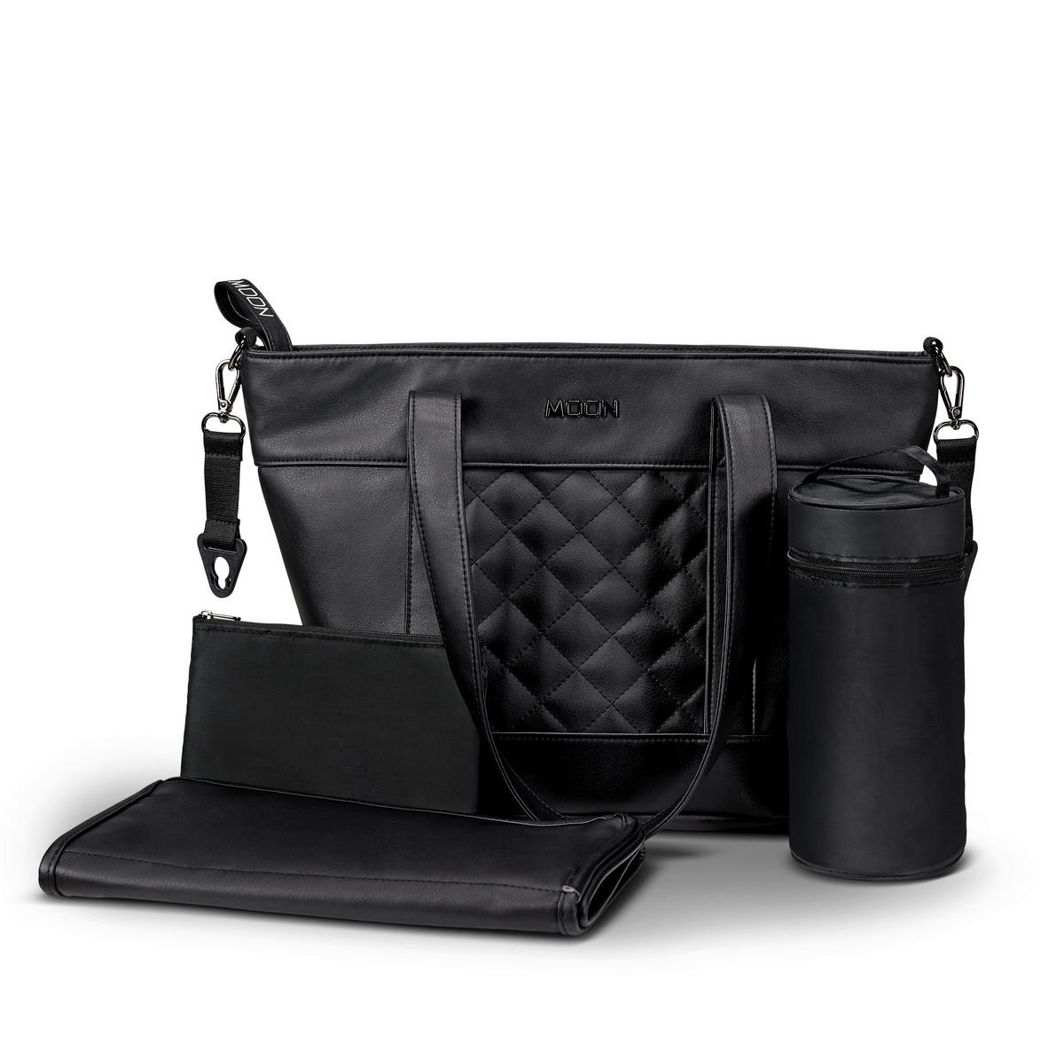 WICKELTASCHE V-Shape Bag  - Schwarz, Basics, Textil (41/16/28cm) - Moon