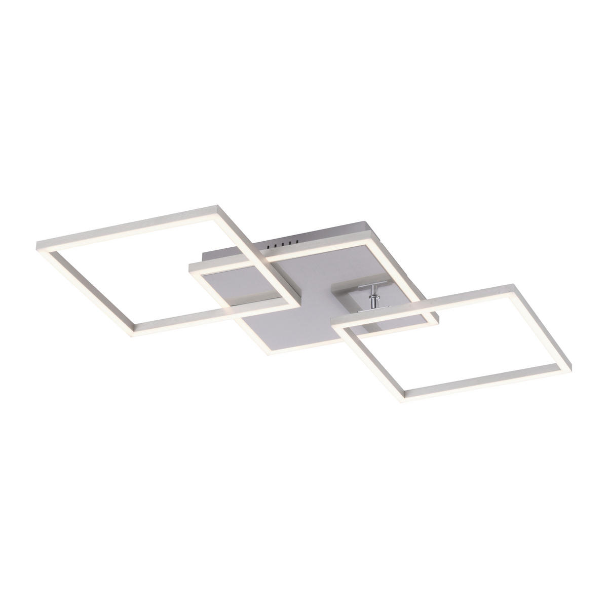 LED-Deckenleuchte Iven 75/45/7,3 cm   - Silberfarben, Basics, Kunststoff/Metall (75/45/7,3cm)