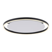 LED-DECKENLEUCHTE 58,5/58,5/5,3 cm   - Anthrazit, Design, Kunststoff/Metall (58,5/58,5/5,3cm)