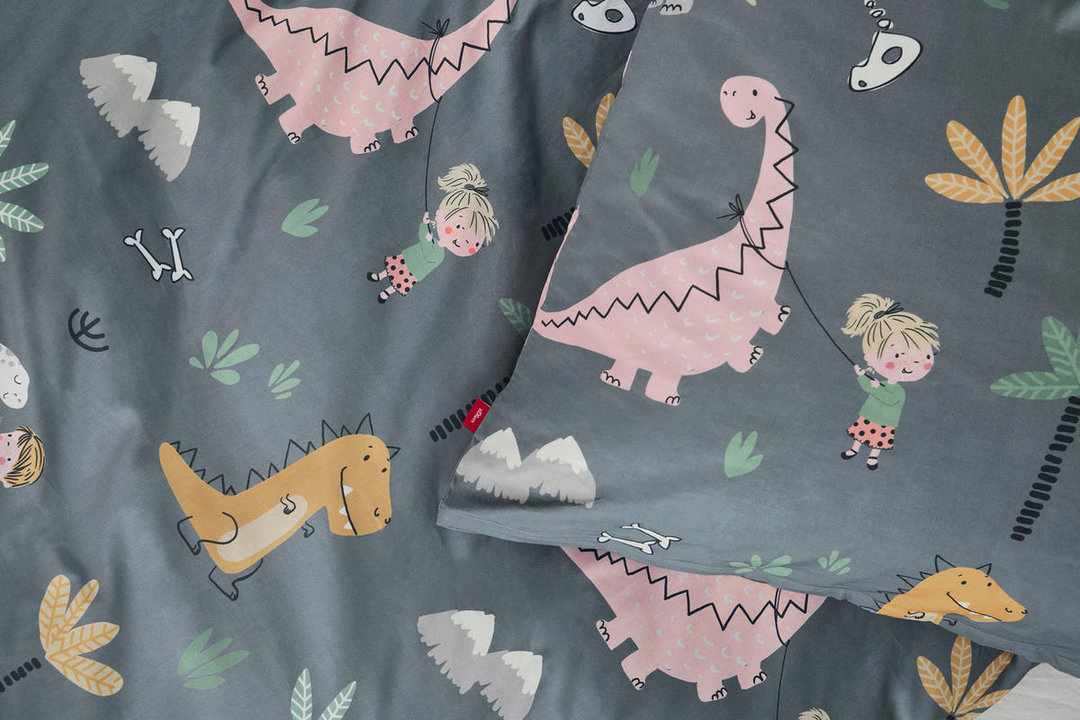 BABYBETTWÄSCHE 100/135 cm  - Multicolor/Grau, Basics, Textil (100/135cm) - S. Oliver