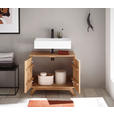 WASCHBECKENUNTERSCHRANK 70/60/40 cm  - Wildeiche, Basics, Holz (70/60/40cm) - Linea Natura