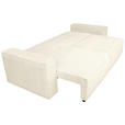 SCHLAFSOFA Cord Creme  - Creme/Schwarz, KONVENTIONELL, Kunststoff/Textil (240/89/100cm) - Carryhome