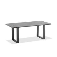 GARTENTISCH Kunststoff Anthrazit, Graphitfarben rechteckig  - Anthrazit/Graphitfarben, Design, Kunststoff/Metall (220/95/76cm)