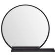 WANDSPIEGEL  - Schwarz, Design, Glas/Holzwerkstoff (65/56/17cm) - Xora