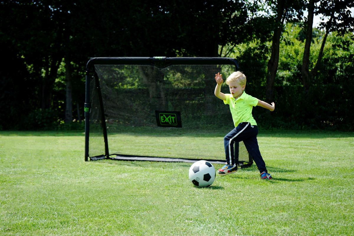 FUßBALLTOR EXIT MAESTRO - Schwarz, KONVENTIONELL, Kunststoff/Metall (180/120/120cm) - EXIT Toys
