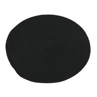 PODMETAČI ZA STOL crna , tekstil  DAFINA  - crna, Basics, tekstil (16,25cm)
