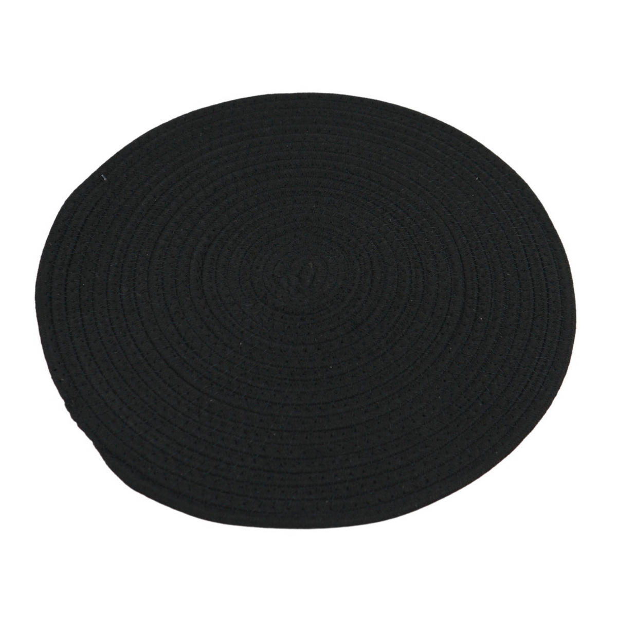 PODMETAČI ZA STOL crna , tekstil  DAFINA  - crna, Basics, tekstil (16,25cm)