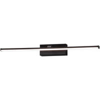 BADEZIMMER-WANDLEUCHTE Nala 50/9,5/5,5 cm   - Schwarz, Basics, Kunststoff/Metall (50/9,5/5,5cm) - Fabas Luce