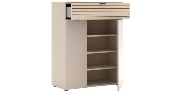 SCHUHSCHRANK 78/102/38 cm - Kaschmir/Eichefarben, Design, Holzwerkstoff/Kunststoff (78/102/38cm) - Xora