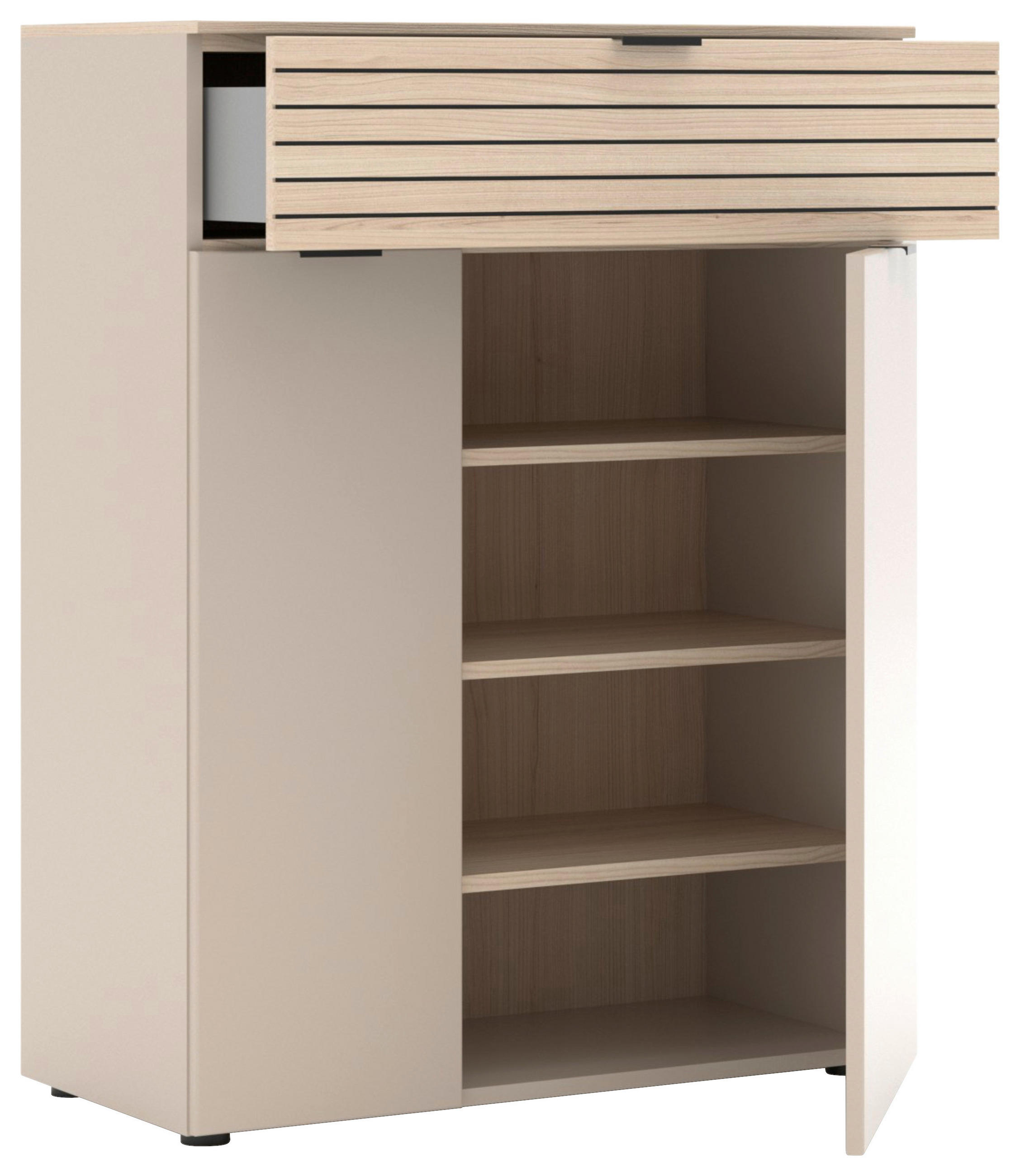 Thumbnail - Xora Schuhschrank, Eiche, Kaschmir, Holzwerkstoff, 3 Fächer, 1 Schublade(n) Schubladen, 78x102x38 cm, Typenauswahl, Beim...