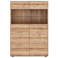 HIGHBOARD  100/145/40 cm  - Wildeiche, KONVENTIONELL, Glas/Holz (100/145/40cm) - Linea Natura