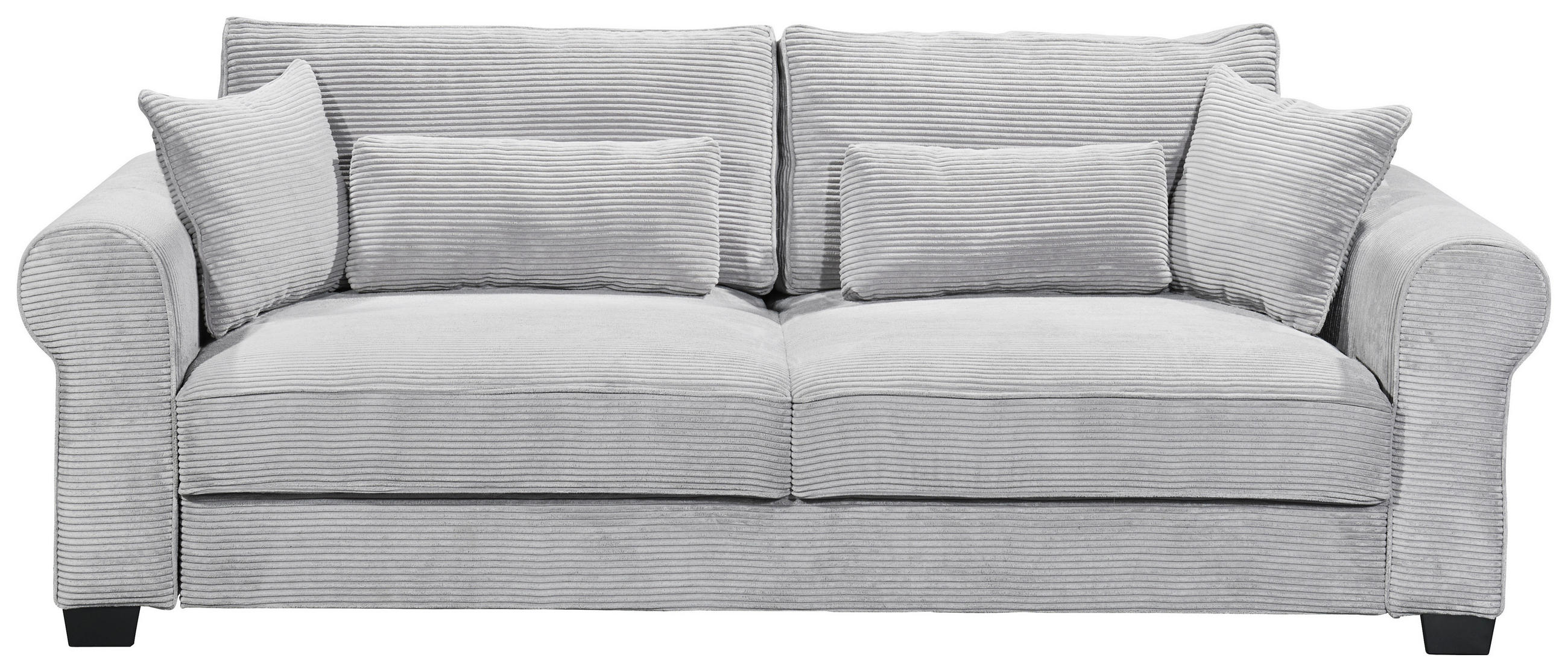 Mid.you Schlafsofa Hellgrau 250x95x125 cm