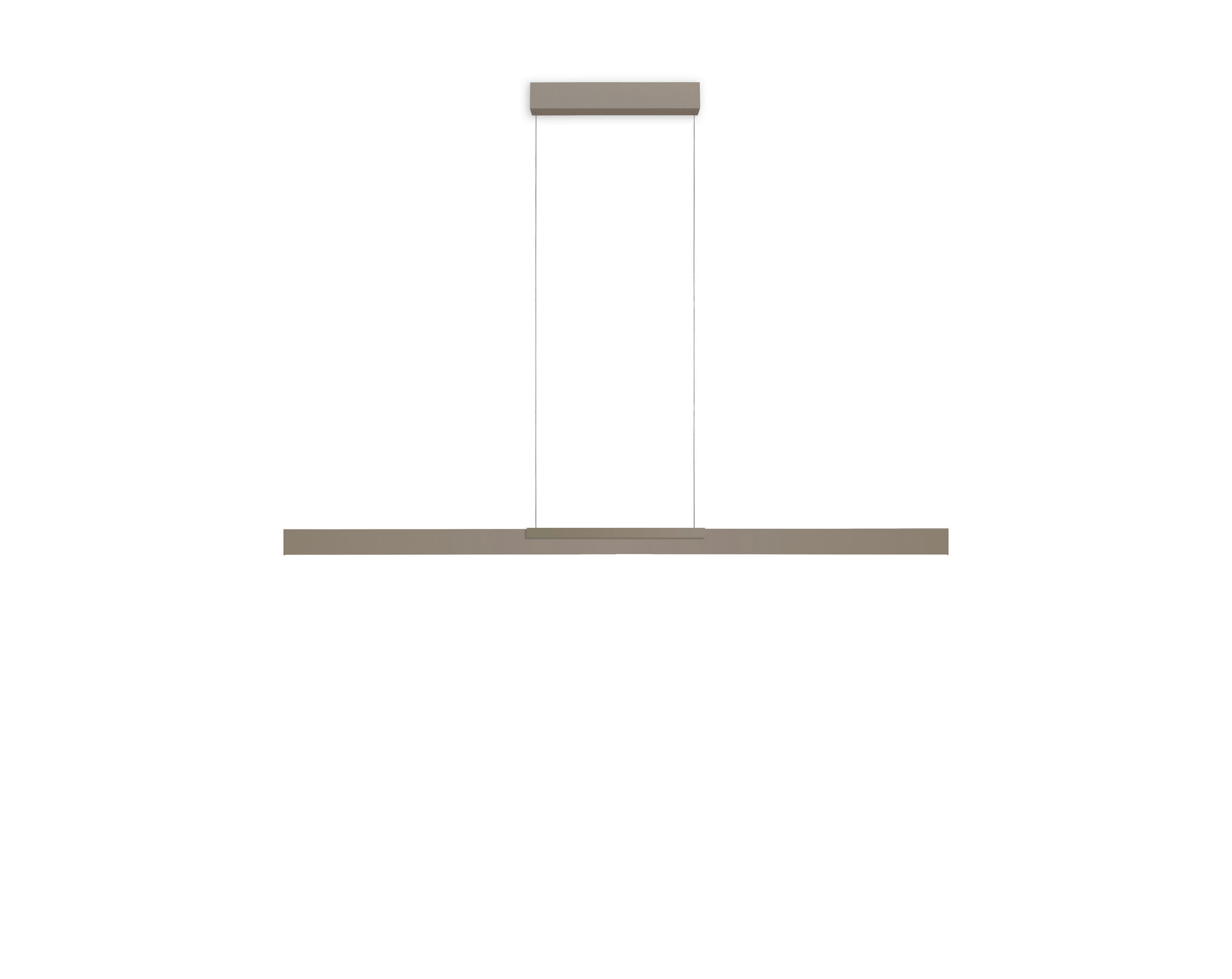 LED-HÄNGELEUCHTE 140/5,5/30-140 cm  - Sandfarben, Design, Metall (140/5,5/30-140cm) - BOPP