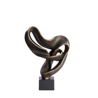 SKULPTUR - Goldfarben, Basics, Kunststoff (14.5/44.5/33cm) - Light & Living