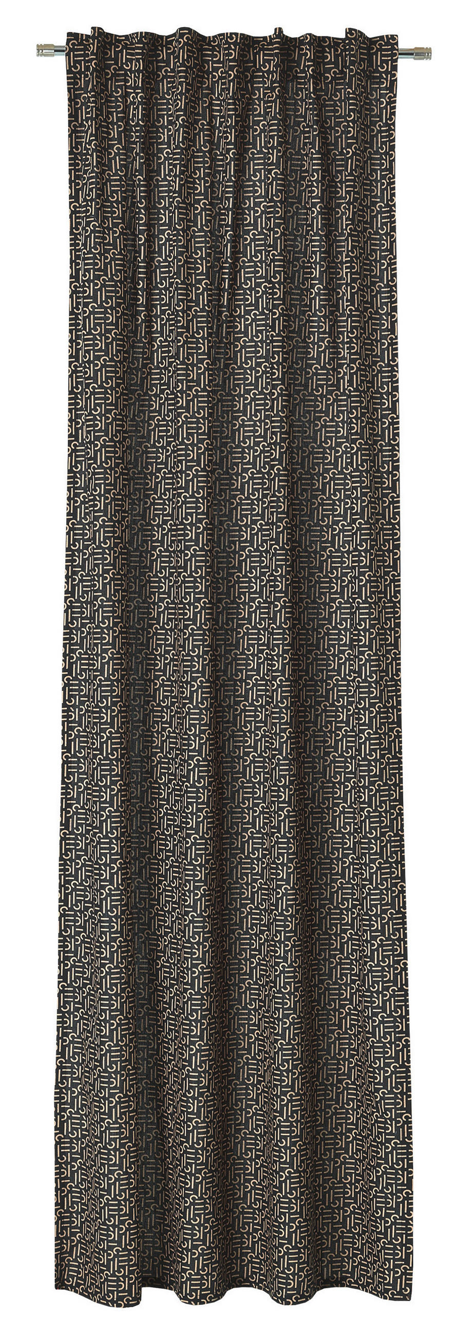 FERTIGVORHANG E-Scatter blickdicht 130/250 cm - Taupe/Schwarz, Design, Textil (130/250cm) - Esprit