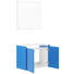 BADEZIMMER - Blau/Weiß, Design, Glas/Holzwerkstoff (70cm) - Dieter Knoll BADEZIMMER - Blau/Weiß, Design, Glas/Holzwerkstoff (70cm) - Dieter Knoll