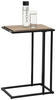 KISASZTAL Fém, Faalapú anyag 40/30/60 cm  - Tölgyfa/Fekete, Design, Faalapú anyag/Fém (40/30/60cm) - Carryhome