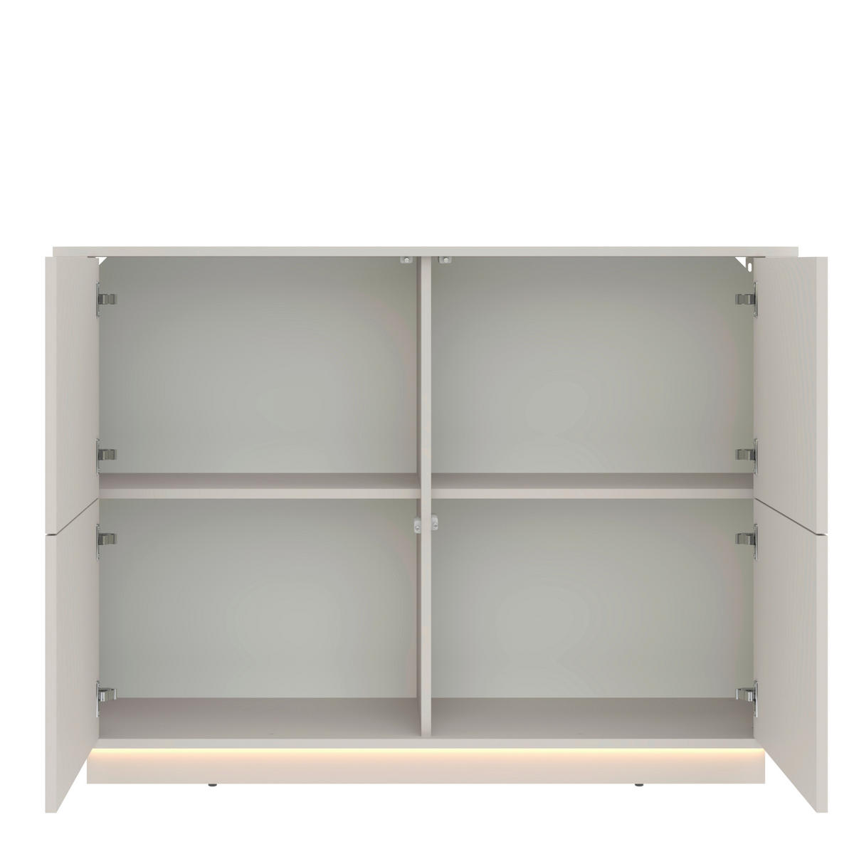 KOMMODE Sand Minimal, 124,4/89,5/40 cm,  - Kaschmir, Design, Holzwerkstoff (124,4/89,5/40cm) - MID.YOU