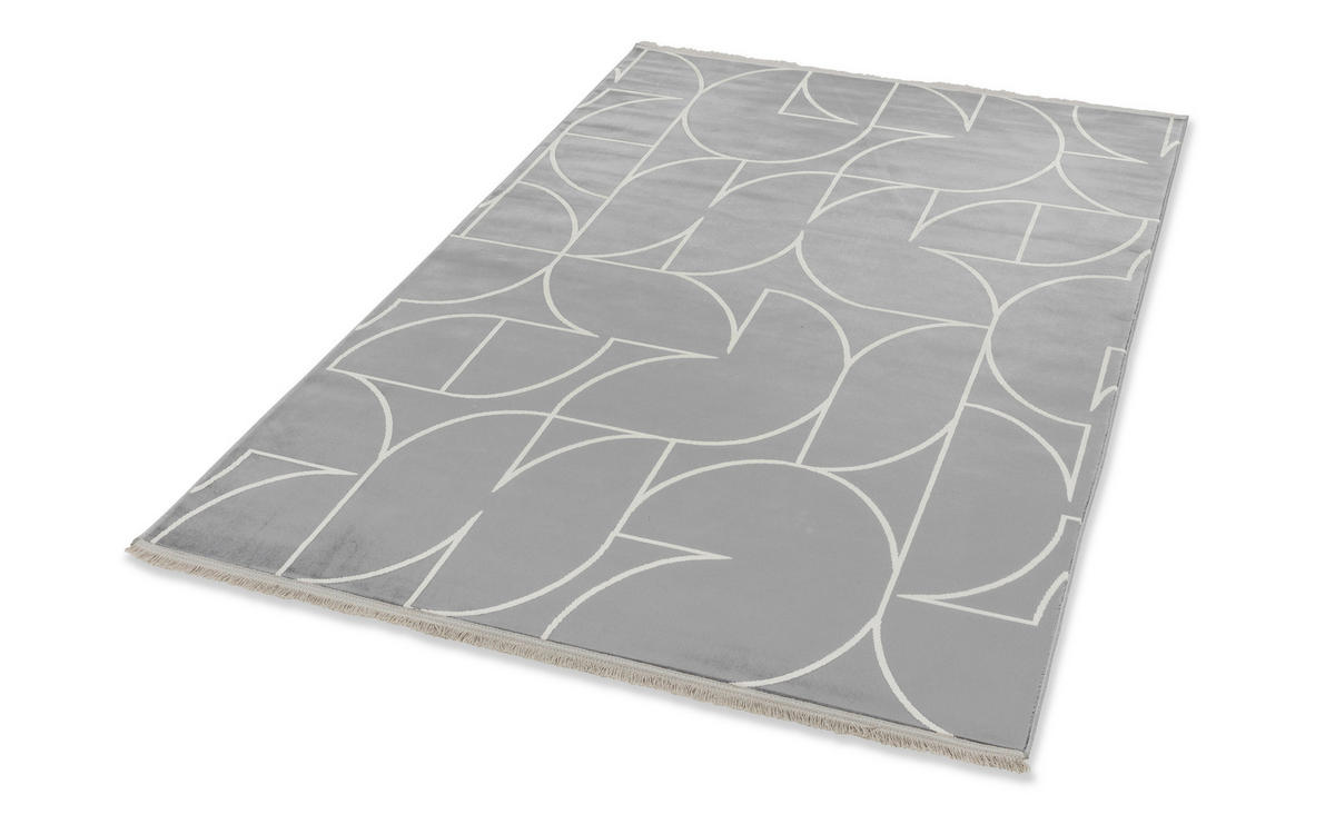 WEBTEPPICH 160/230 cm Magic Silberfarben rechteckig  - Silberfarben, Basics, Textil (160/230cm) - Schöner Wohnen