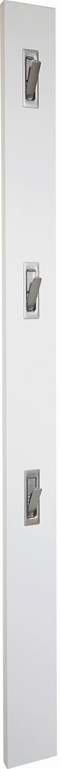 Garderobenpaneel Alpinweiß Mit 3 Haken B: 12 Cm