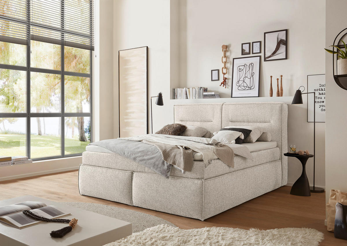 BOXSPRINGOVÁ POSTEĽ, 180/200 cm,  - Modern, kompozitné drevo/textil (180/200cm) - MID.YOU