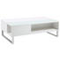 COUCHTISCH in Metall, Glas, Holzwerkstoff 110/60/35 cm - Alufarben/Weiß, Design, Glas/Holzwerkstoff (110/60/35cm) - Carryhome COUCHTISCH in Metall, Glas, Holzwerkstoff 110/60/35 cm - Alufarben/Weiß, Design, Glas/Holzwerkstoff (110/60/35cm) - Carryhome