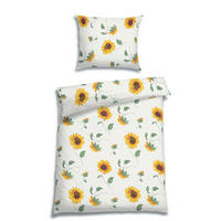 BETTWÄSCHE 2-teilig Seersucker 140/220 cm  - Gelb, Design, Textil (140/220cm) - Florella