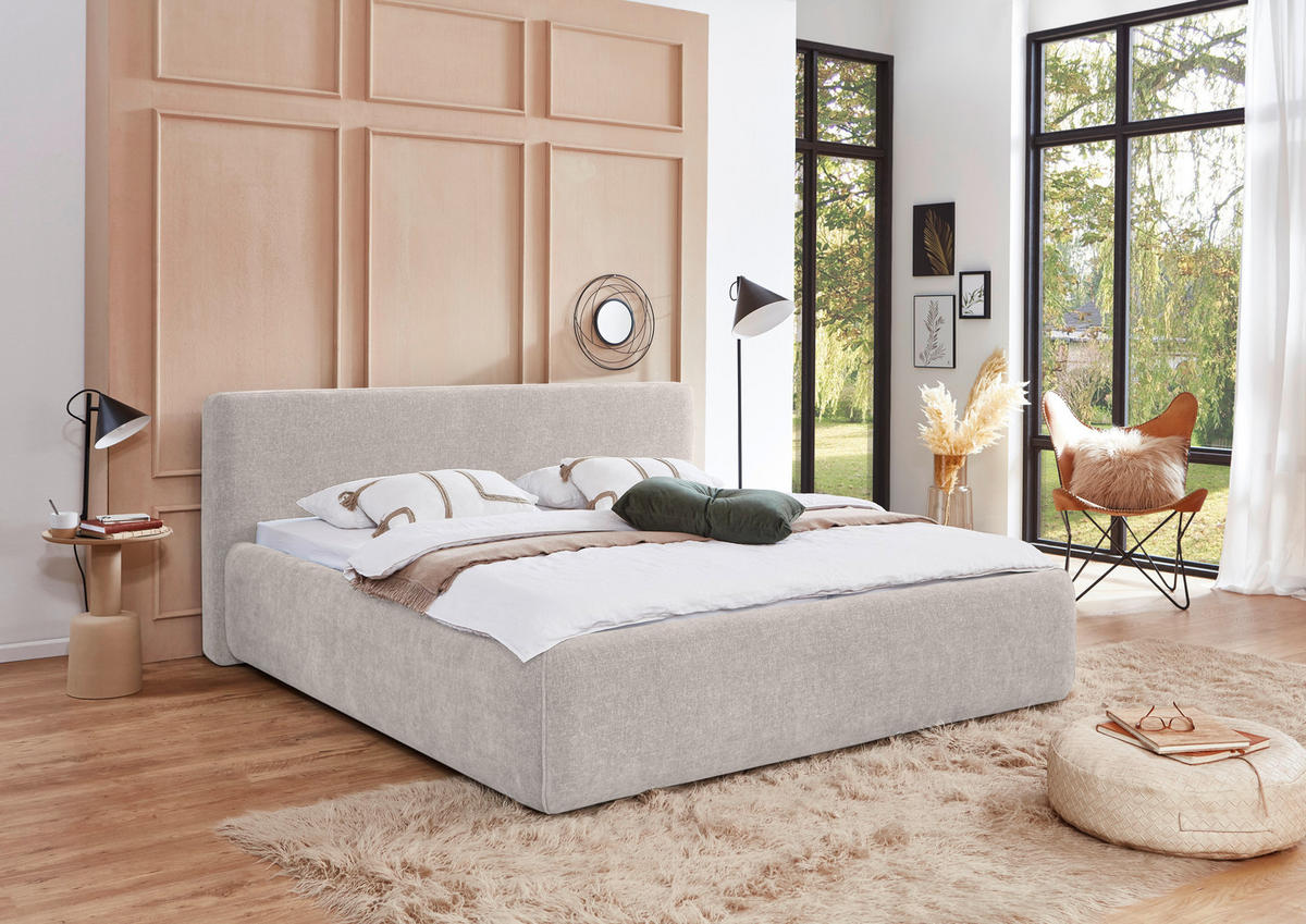 POLSTERBETT 240/200 cm,  in Creme,  - Creme, Design, Textil (240/200cm) - Xora