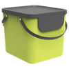 ABFALLSAMMLER ALBULA 40 L  - Limette, Basics, Kunststoff (40/35,5/34cm) - Rotho