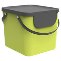 ABFALLSAMMLER ALBULA 40 L  - Limette, Basics, Kunststoff (40/35,5/34cm) - Rotho