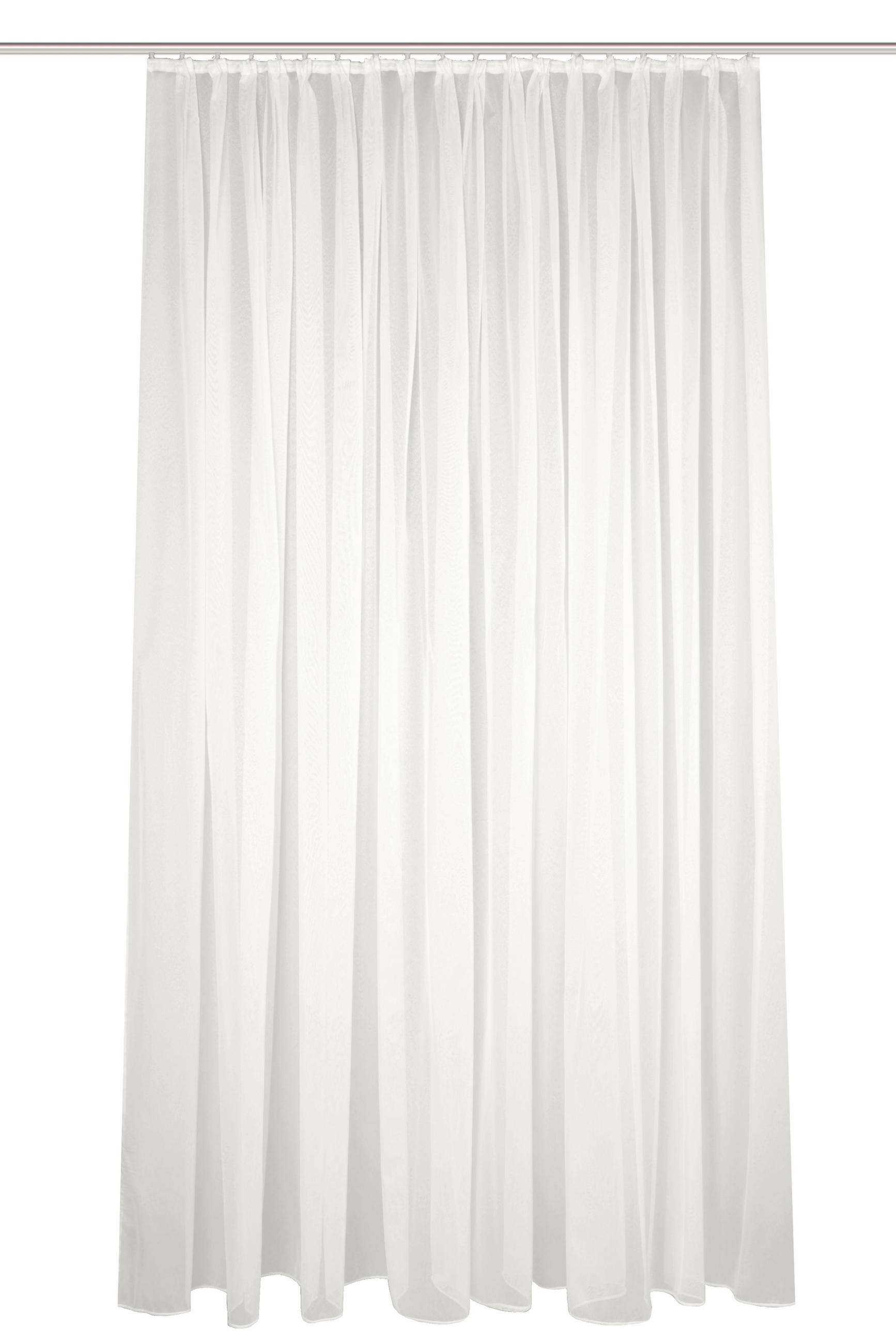 FERTIGSTORE  halbtransparent   450/265 cm  - Perlmutt, KONVENTIONELL, Textil (450/265cm)
