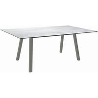 GARTENTISCH Kunststoff Hellgrau rechteckig  - Anthrazit/Hellgrau, MODERN, Kunststoff/Metall (180/100/75cm) - Stern