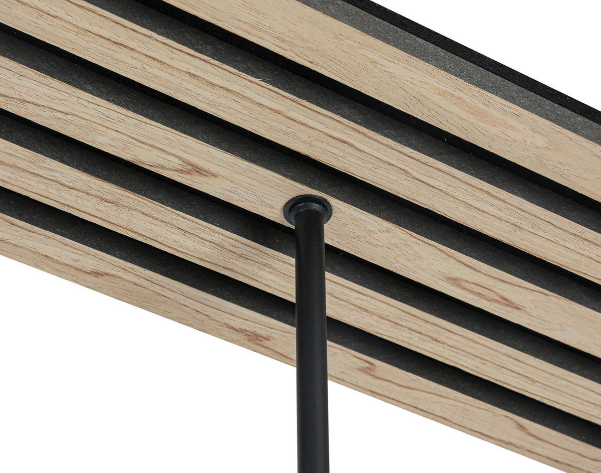 HÄNGELEUCHTE 60/16/35 cm   - Eichefarben/Schwarz, Trend, Glas/Holzwerkstoff (60/16/35cm) - Collet's Monde