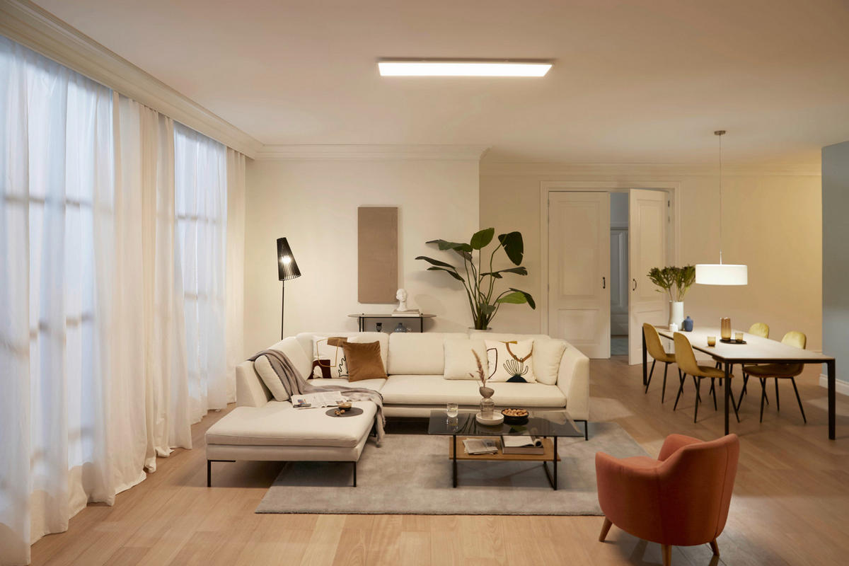 LED-PANEEL Touch ceiling CL560 30/4,2/120 cm   - Weiß, Basics, Kunststoff (30/4,2/120cm) - Philips